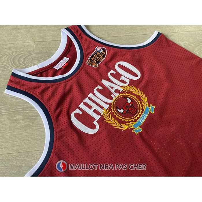 Maillot Chicago Bulls Michael Jordan NO 23 Mitchell & Ness 1996 Rouge